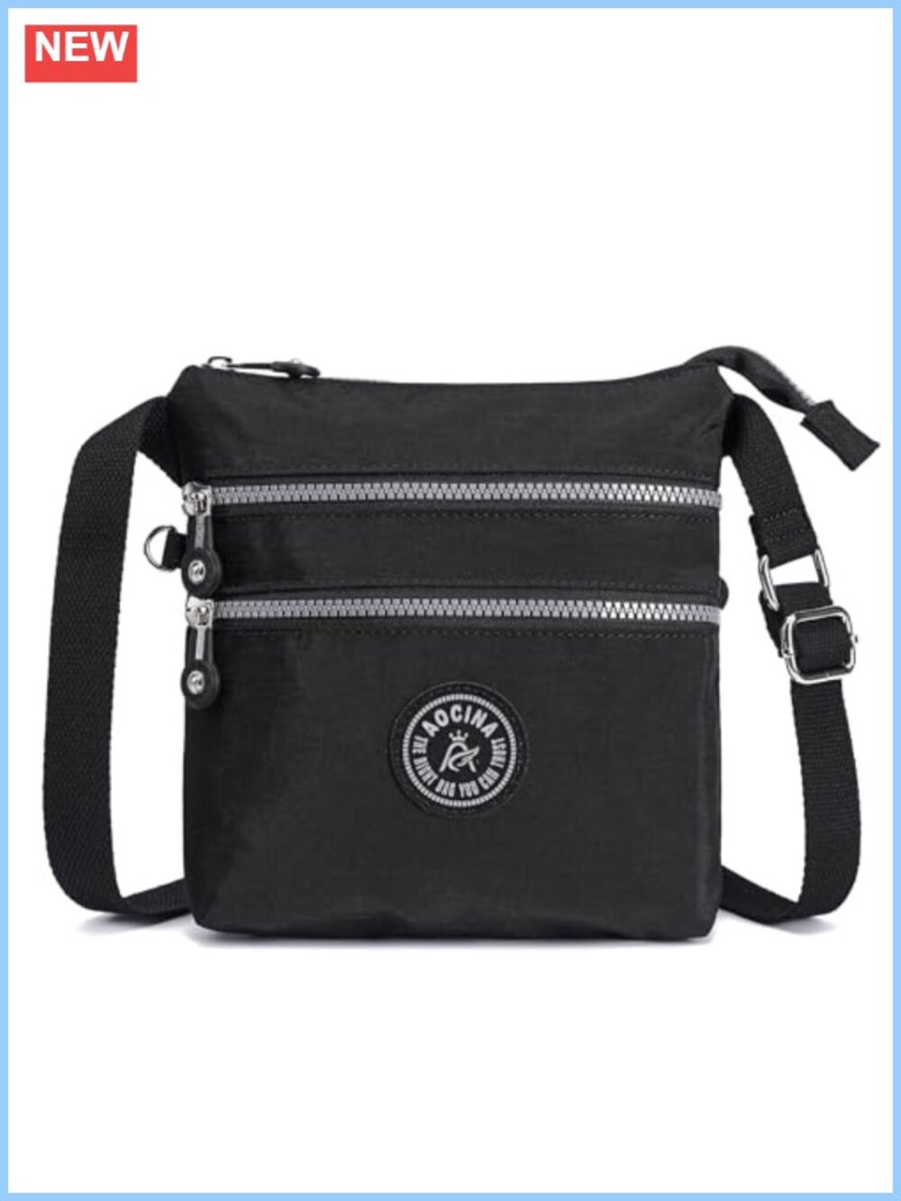 Nylon Crossbody Bag Small Phone Purse Lightweight Travel Handbag